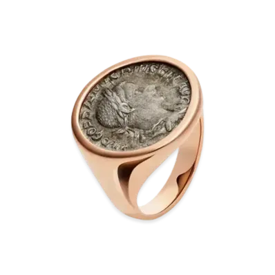 BVLGARI Monete Ring Antique Coin "Pink Gold"