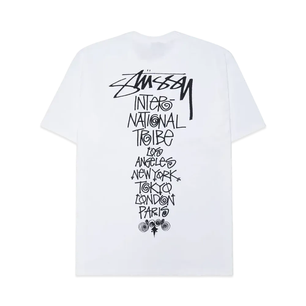 Stussy Tribe Stack Tee "White"