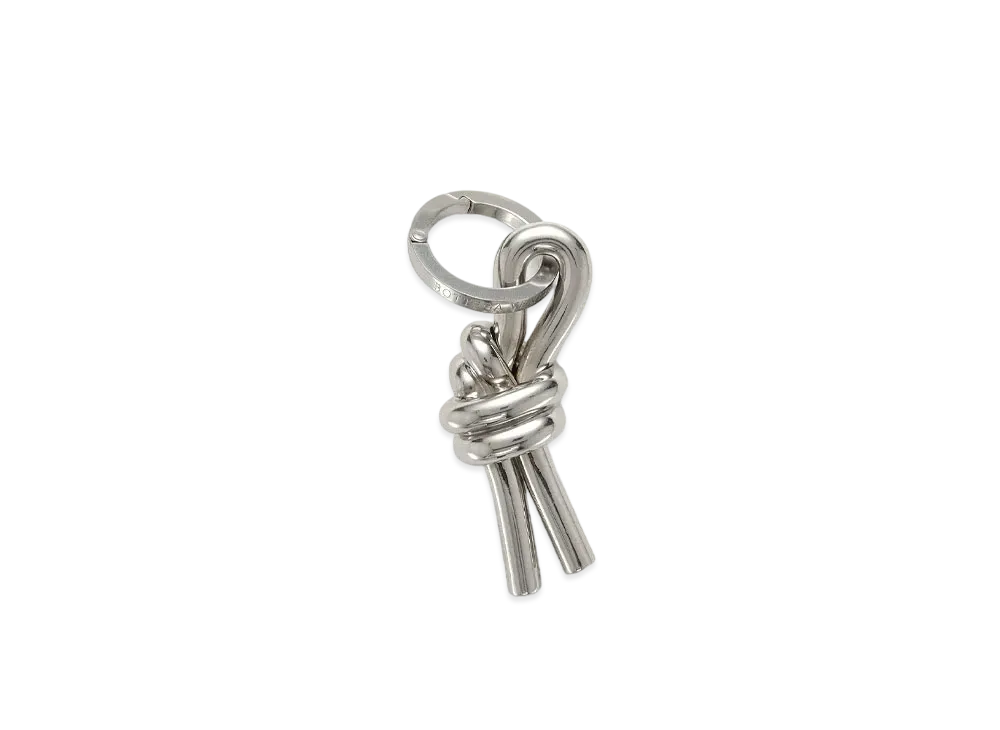 Bottega Veneta Key Ring "Argento Vibrato"
