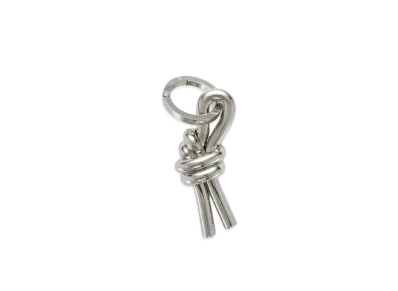 Bottega Veneta Key Ring "Argento Vibrato"