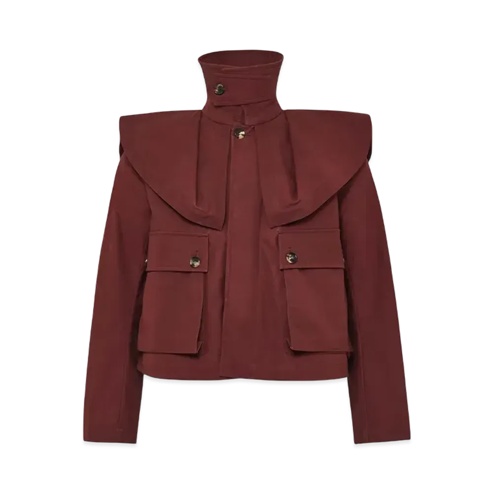 JW ANDERSON Oversized Collar Trench Jacket "Red"