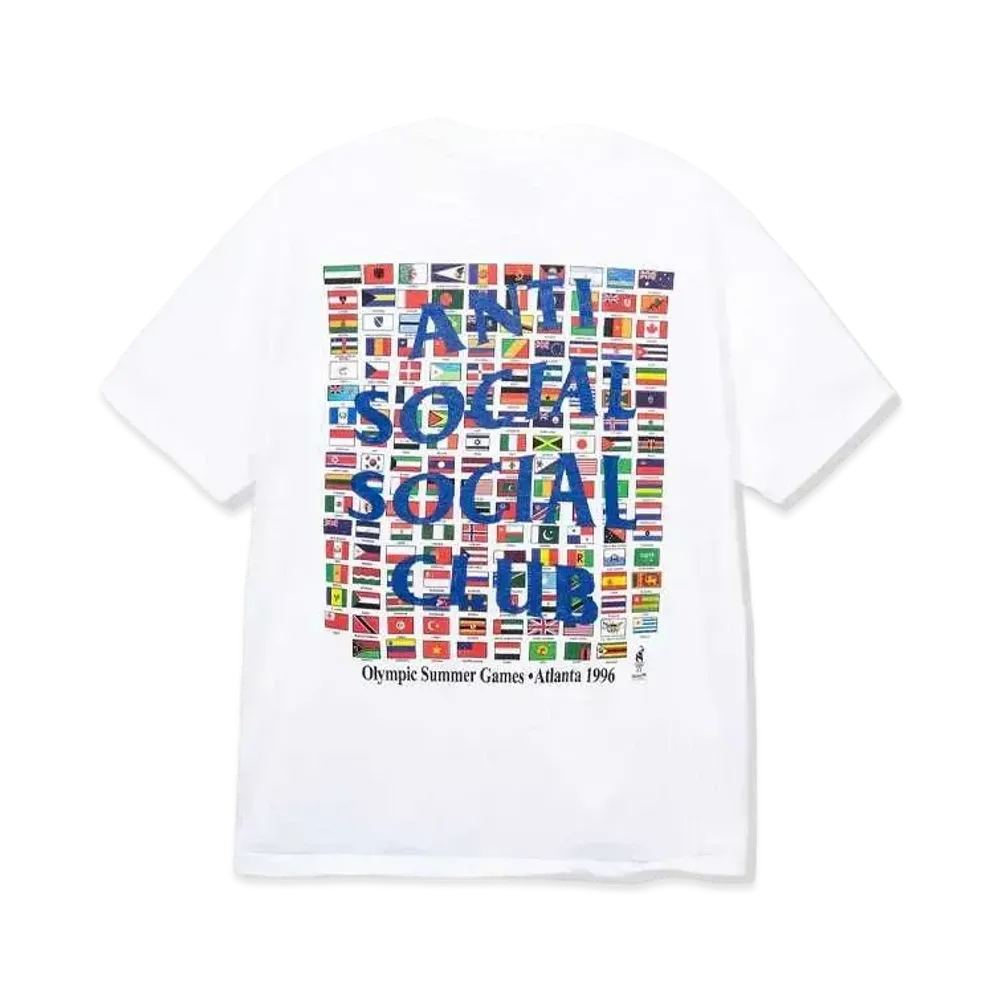 ANTI SOCIAL SOCIAL CLUB PARIS 2024 CAPSULE Vintage Olympic Summer '96 Tee "White/Navy"