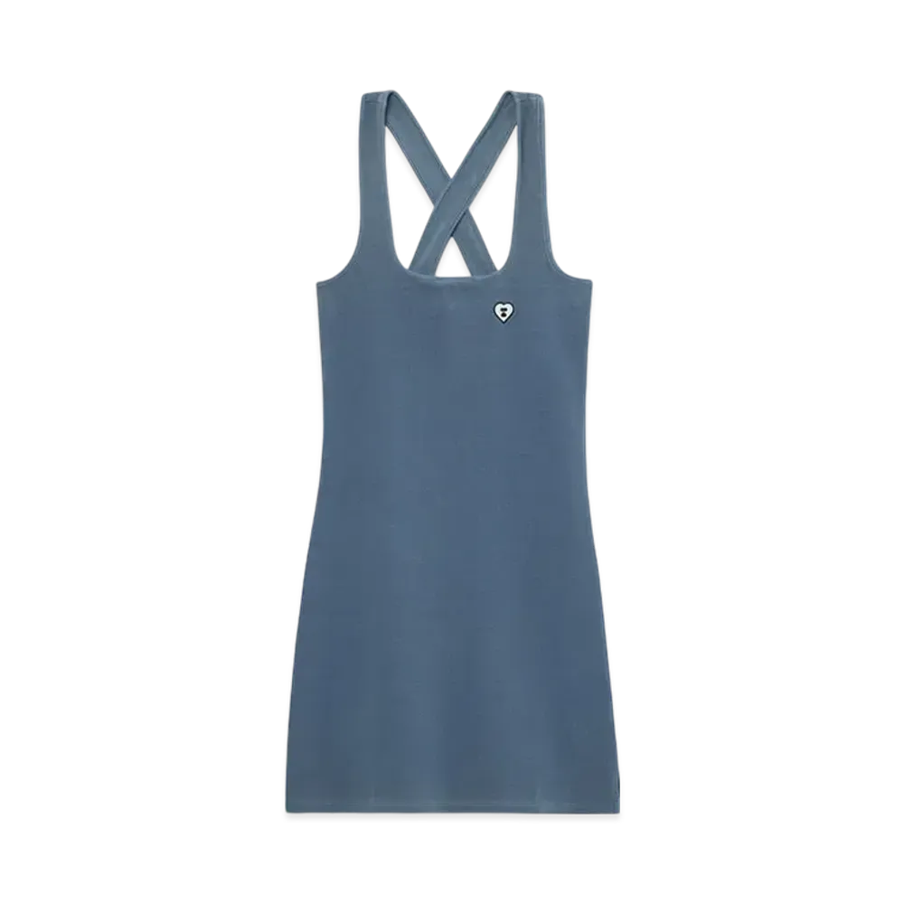 A BATHING APE Washed Mini Dress "Navy"