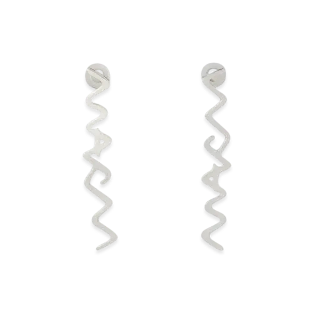 Marni Metal Marni Symbol Drop Earrings "Palladium"