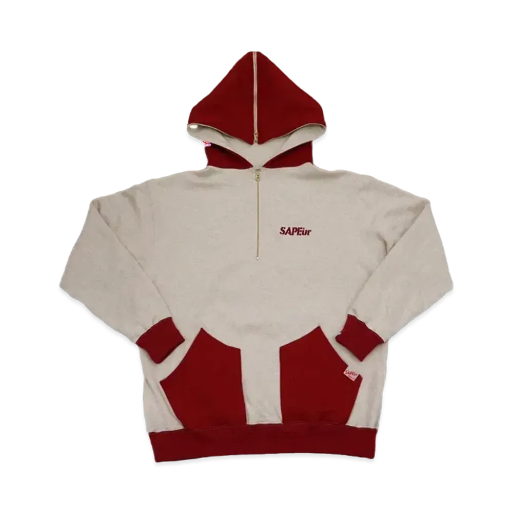 SAPEur SAILOR HOODIE "Red Oatmeal"