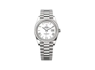 ROLEX Day-Date 40mm White Gold Diamond 228349RBR "White"