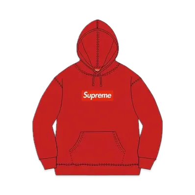 Supreme Box Logo Hooded Sweatshirt "Red" (10FW)