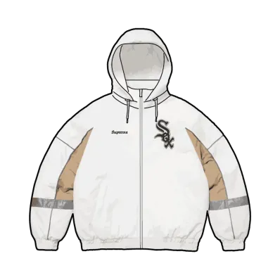 Supreme x Chicago White Sox Stadium Jacket "White"