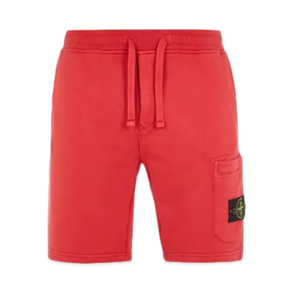 Stone Island 64651 Regular Fit Cargo Bermuda Shorts - 24SS "Red"