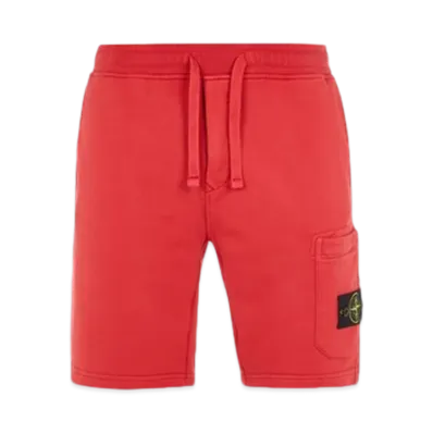 Stone Island 64651 Regular Fit Cargo Bermuda Shorts - 24SS "Red"