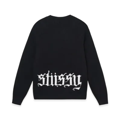 Stussy Gothic Sweater "Black"