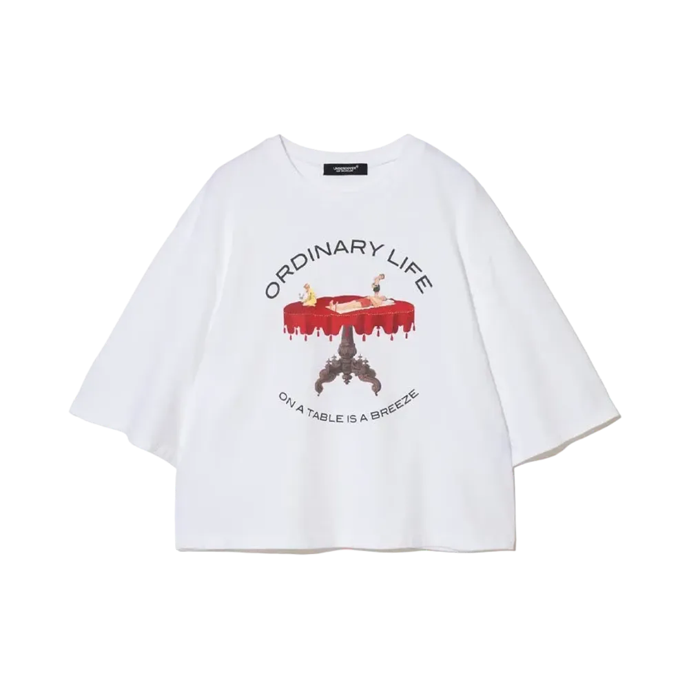 UNDERCOVER Cotton Wide Short T-Shirt "White"