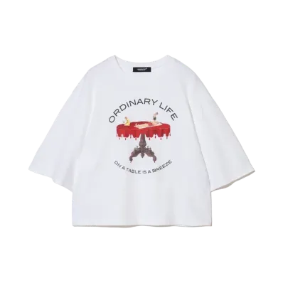 UNDERCOVER Cotton Wide Short T-Shirt "White"