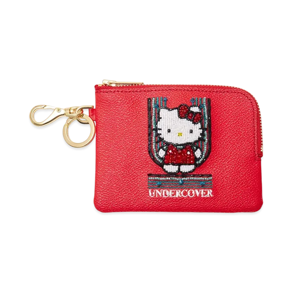 UNDERCOVER x Sanrio PVC Pouch Brass Keyring (Hello Kitty) "Red"