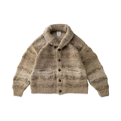 visvim COWICHAN GRADIENT HAND-KNIT (N.D.) "Beige"