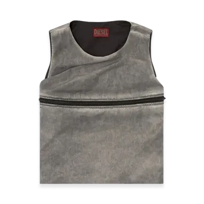 Diesel T-Origin Bubble Top With Utility Pocket "Gray"
