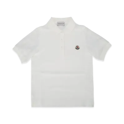 MONCLER Kids Polo Shirt "White"