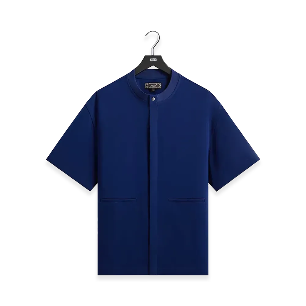 Kith Double Crepe Casper Shirt "Deep Royal"