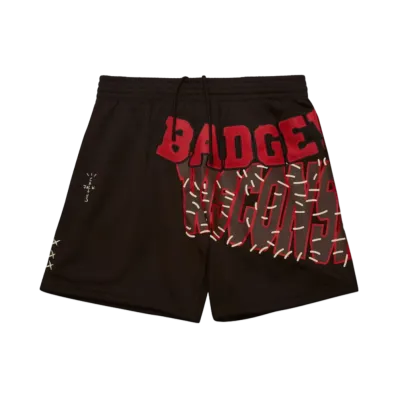 Travis Scott x M&N x University Of Wisconsin Shorts "Brown"