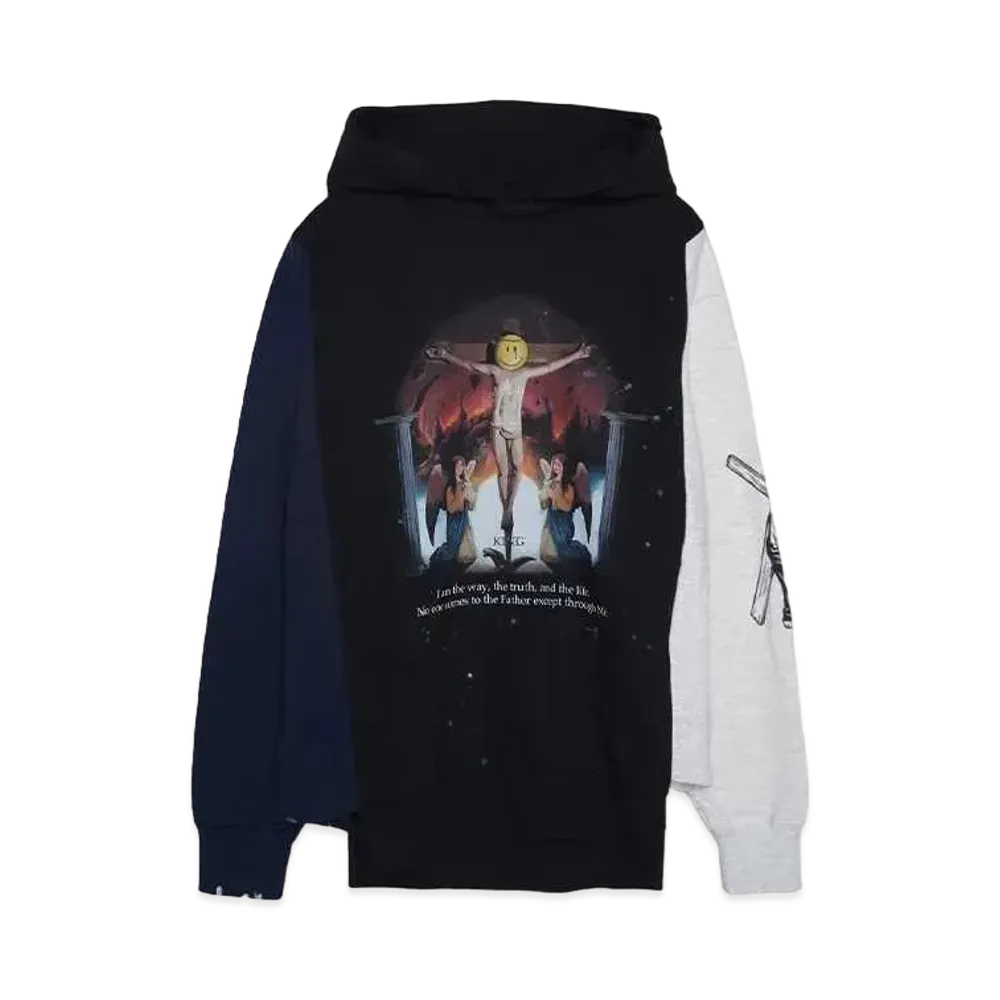 SOMEIT REBUILD HOODIE "NAVY/BLACK/GREY"