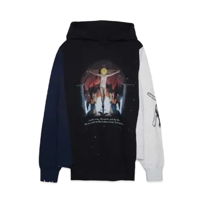 SOMEIT REBUILD HOODIE "NAVY/BLACK/GREY"
