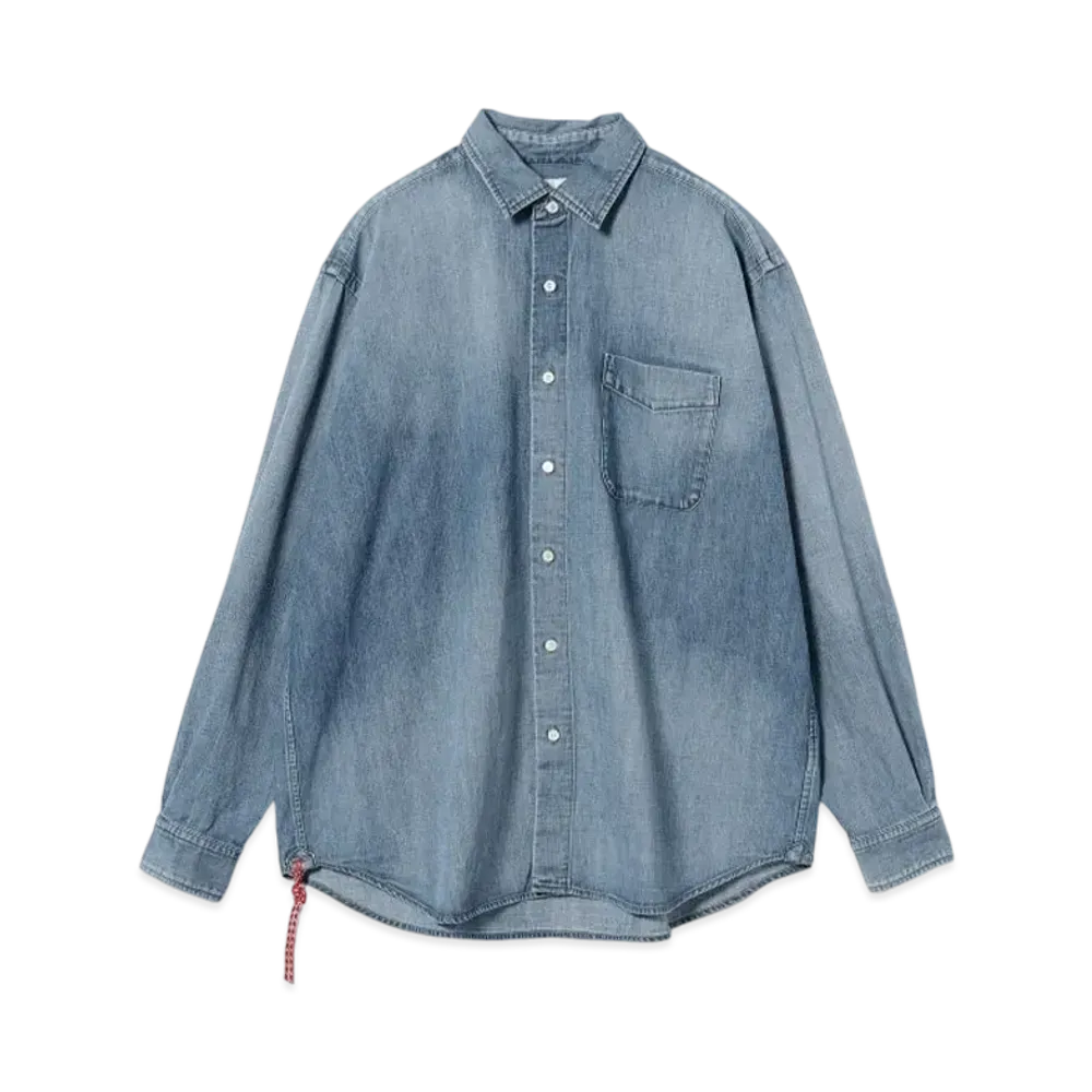 BEAMS Aging Denim Shirt "BlackUsed"
