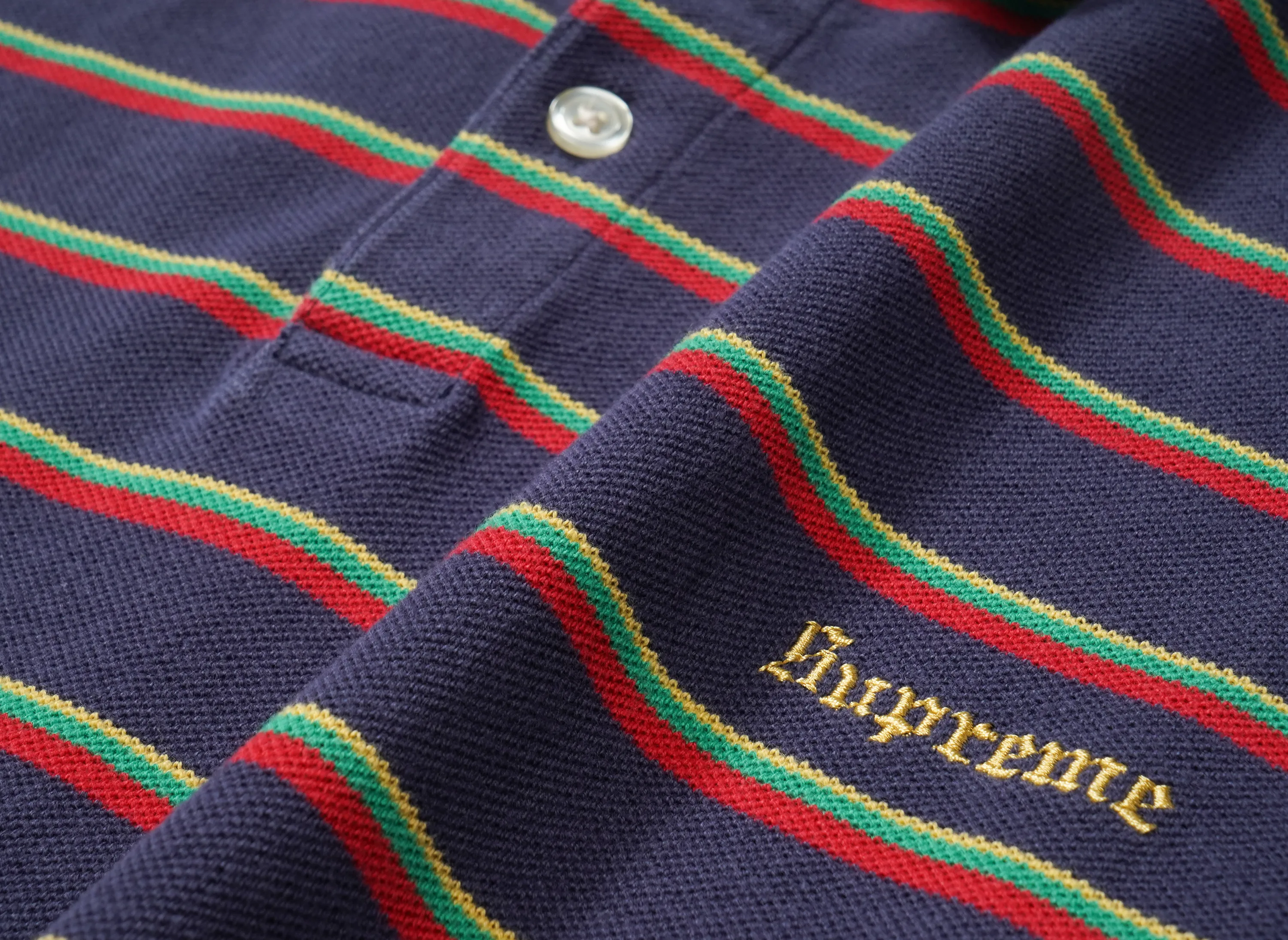 Supreme Washed Stripe Polo 