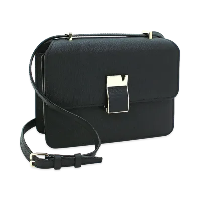 Valextra Women's Nolo Small Shoulder Bag "Nero"