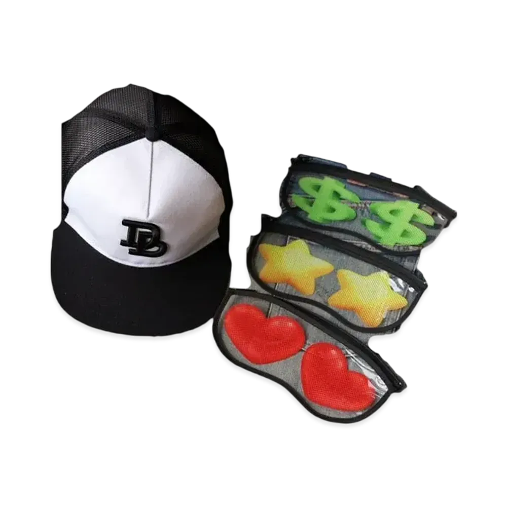 doublet Emoji Goggle Cap "White/Black"