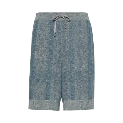 Maison Margiela Men's Summer Chine Shorts "Petrol"
