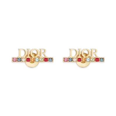 Dior Dior(r)evolution Stud Earrings "Gold/Multicolor"