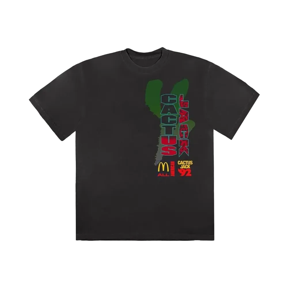 Travis Scott Cactus Jack x McDonald's All American '92 II T-Shirt "Black"