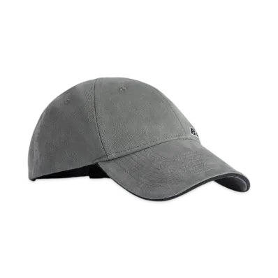 BALENCIAGA Tilted Typo Cap "Dark Heather Grey"