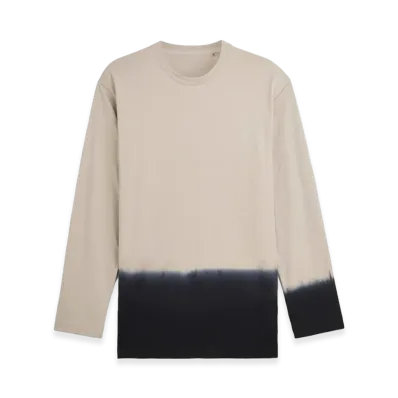 Y-3 Dipped Long Sleeve Tee "Light Brown"