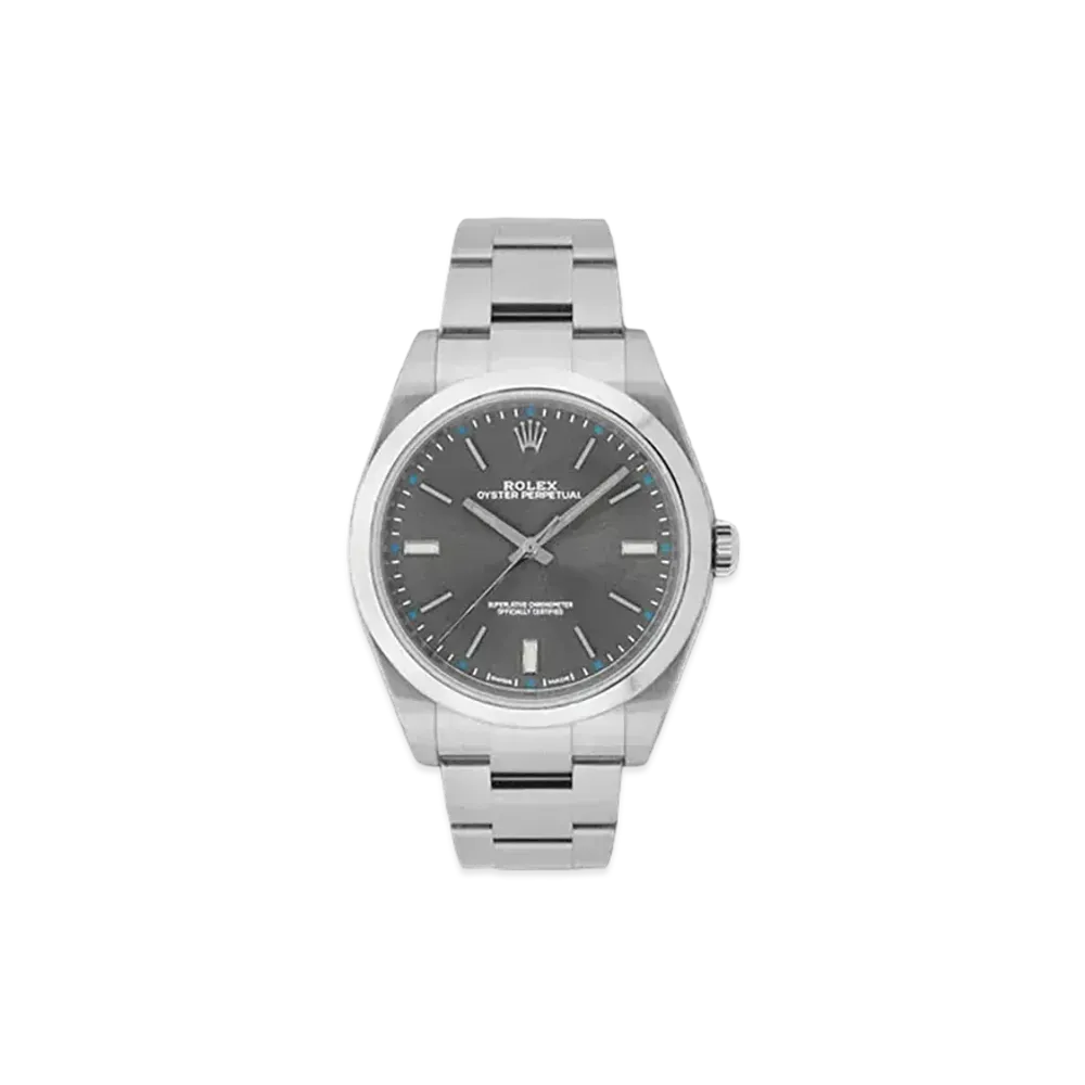 ROLEX Oyster Perpetual 39 Dark Rhodium Dial 114300