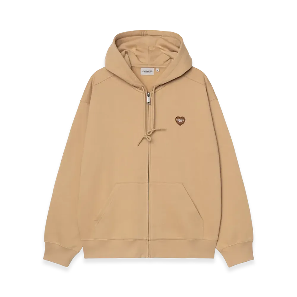 Carhartt WIP Hoodedheart Ii Hartt Sweat Jacket "Dusty H Brown"