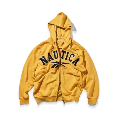Reebok x NAUTICA Arc Logo Pigment Heavyweight Zipup Hoodie "Yellow"