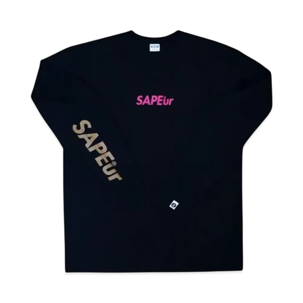 SAPEur Sakura Head Long Sleeve L/S Tee "Black"