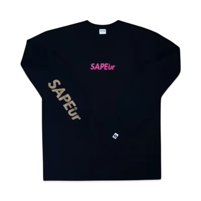 SAPEur Sakura Head Long Sleeve L/S Tee "Black"