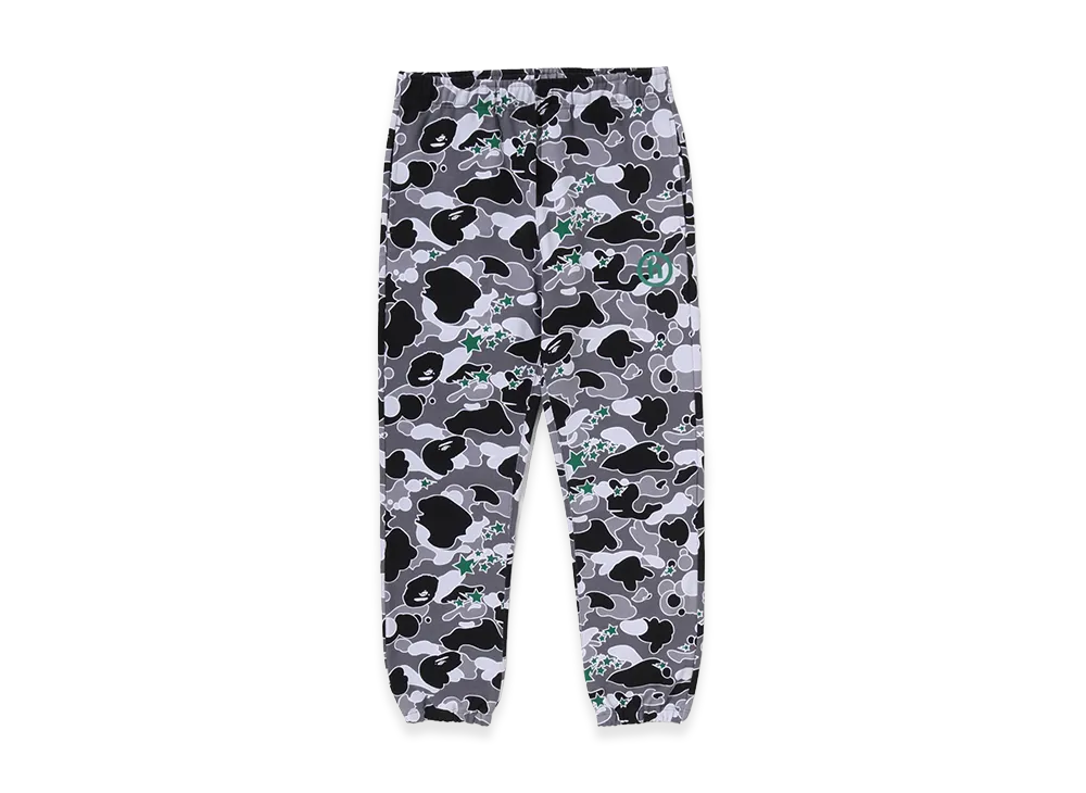 A BATHING APE x HIDDEN Sta Camo Sweatpants "Gray"