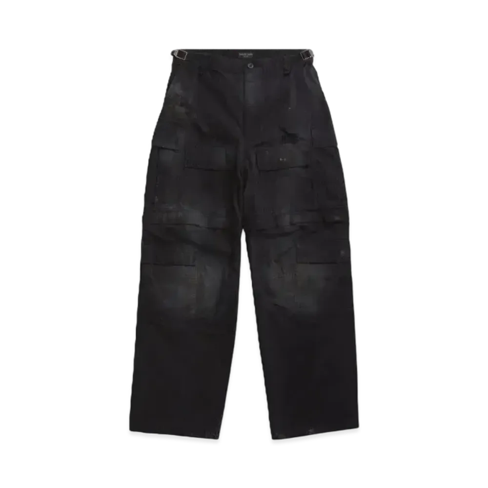 BALENCIAGA Men's Large Cargo Pants "Black"