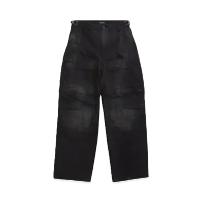 BALENCIAGA Men's Large Cargo Pants "Black"