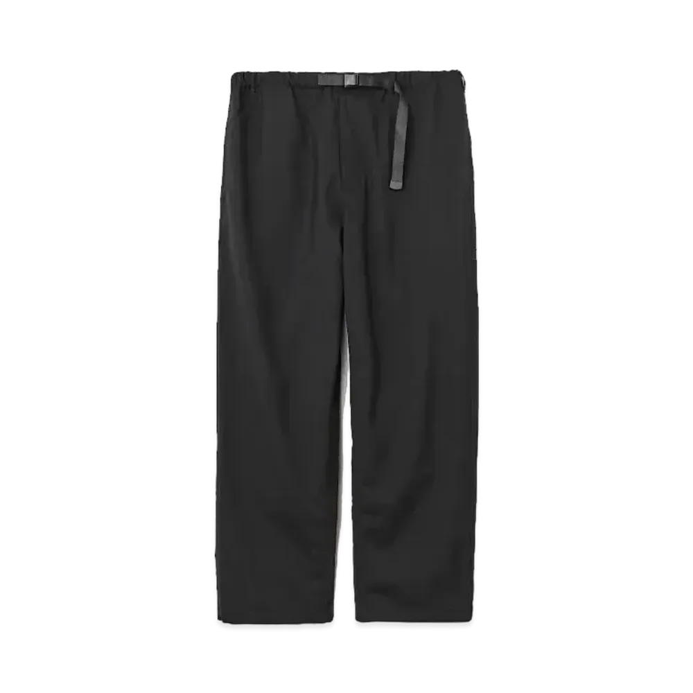 ENNOY Wool Blend Rip Stop Easy Pants "Black"