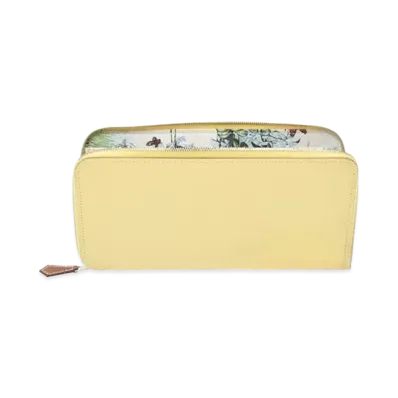 Hermes Azap Silk'In Long Veau Epsom/Silk "Jaune Poussin/Nata/Silver"