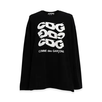 COMME des GARCONS CDG Oversized Long Sleeved T-Shirt 2 "Black"