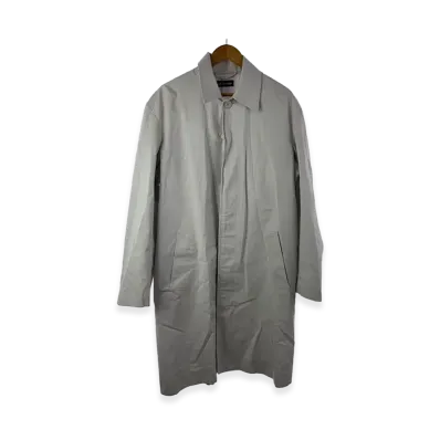 BALENCIAGA Cotton Twill Stand-Collar Coat "Beige"