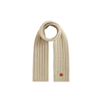 Kith Kithmas Cable Scarf "Sandy Heather"