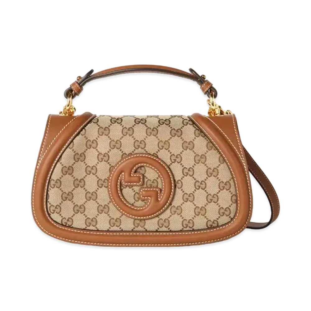 GUCCI Blondie Small Top Handle Bag "Beige/Ebony"