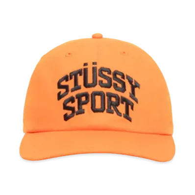 Stussy Mid Depth Stussy Sport Snapback "Orange"