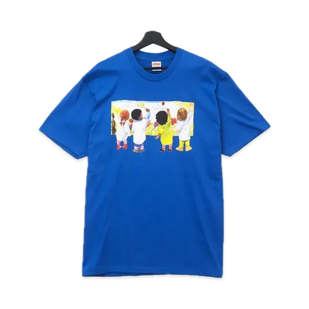シュプリーム キッズ Tシャツ "ブルー"
